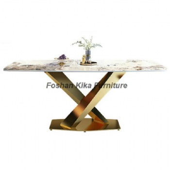 X Frame Dining Table