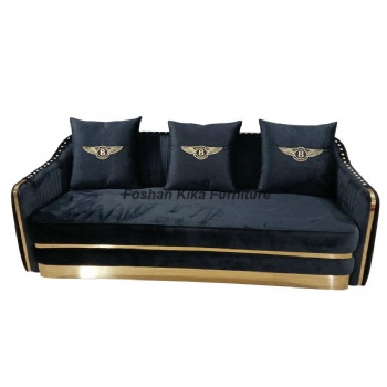 Black fabric sofas